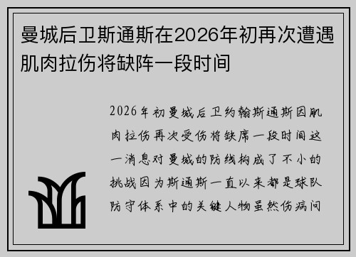 曼城后卫斯通斯在2026年初再次遭遇肌肉拉伤将缺阵一段时间 曼城后卫斯通斯在2026年初再次遭遇肌肉拉伤将缺阵一段时间